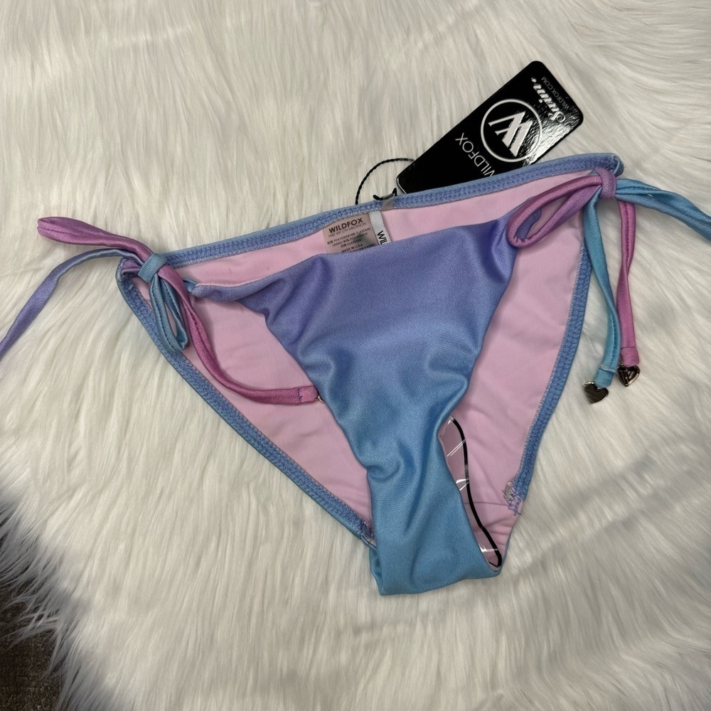 NWT Wildfox Blue/Purple Ombré String Bikini XS